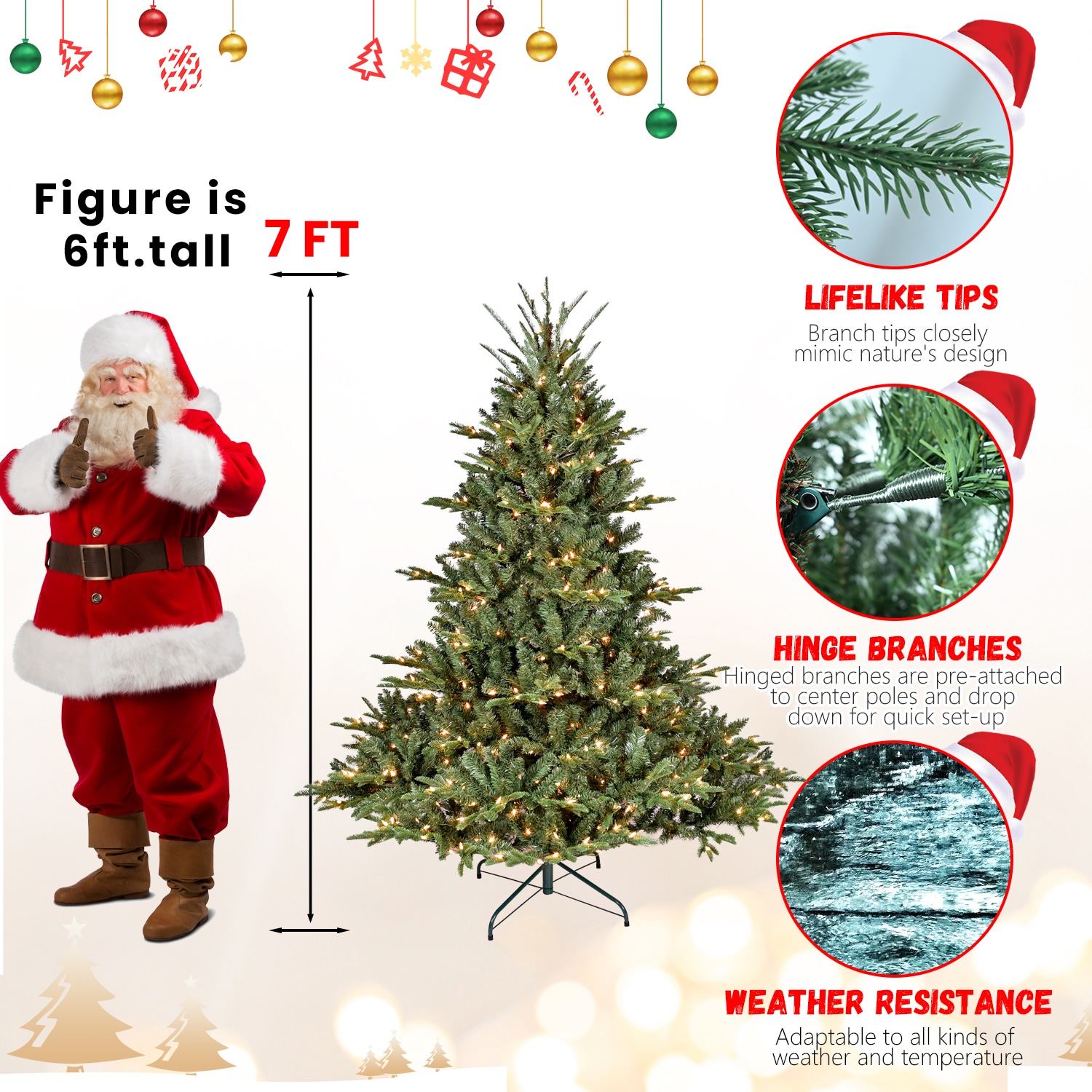 7ft PE/PVC Mixed Tree 
（memory Wire+iron Wire）_voghion.com